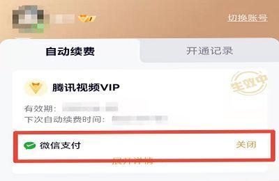 怎样关闭腾讯视频自动续费功能第5步