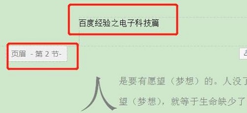 首页不显示页眉怎么设置第4步